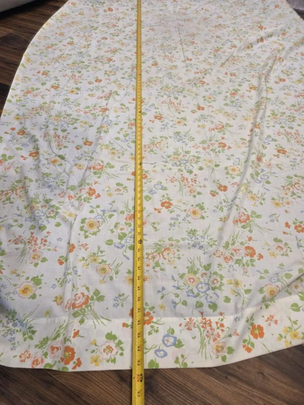 Vtg Springmaid Wondercale Twin Flat Sheets Set of 4 + Pillowcase Floral